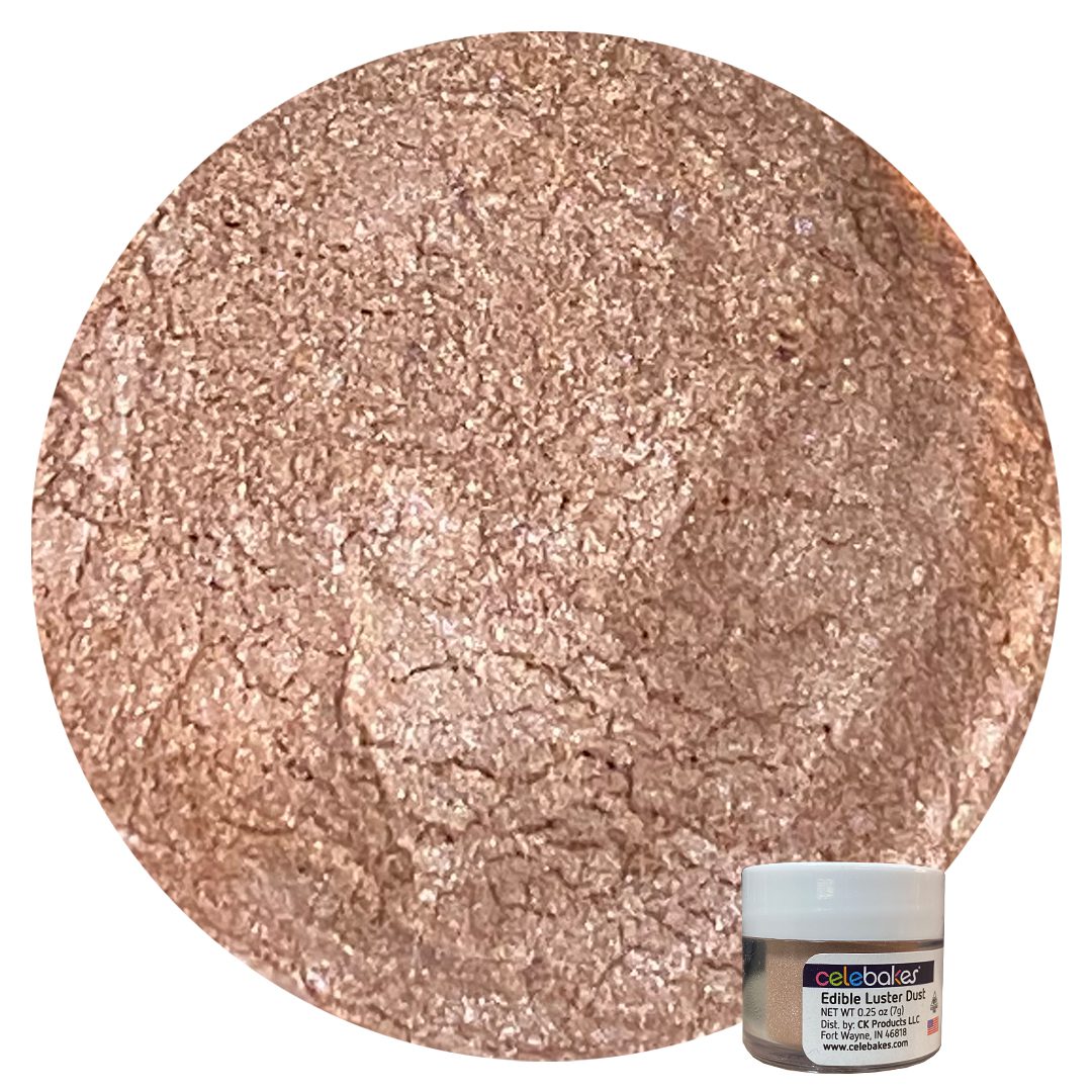 Rose Gold Edible Luster Dust - High Quality, Great Tasting Baking